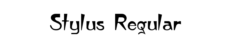Stylus Regular font preview