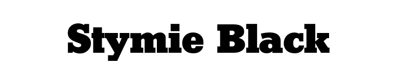 Stymie Black font preview