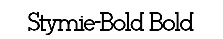 Stymie-Bold Bold font preview
