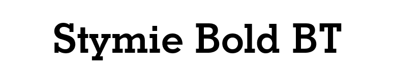 Stymie Bold BT font preview