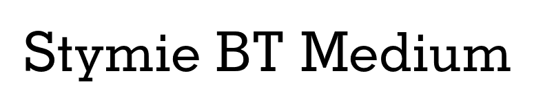 Stymie BT Medium font preview
