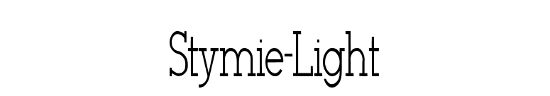 Stymie-Light font preview