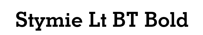 Stymie Lt BT Bold font preview