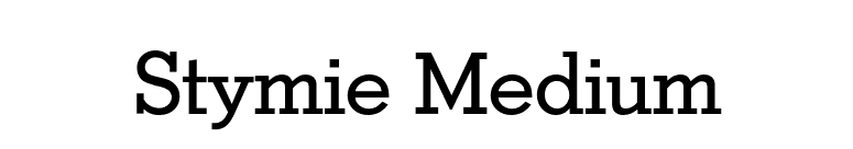 Stymie Medium font preview