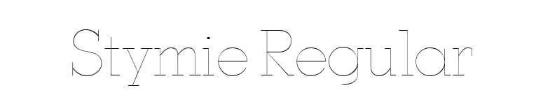 Stymie Regular font preview