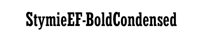 StymieEF-BoldCondensed font preview
