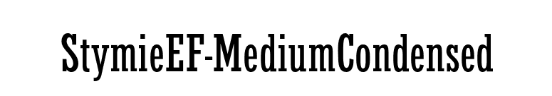 StymieEF-MediumCondensed font preview