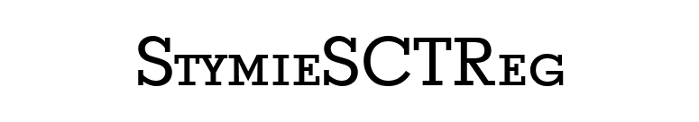 StymieSCTReg font preview