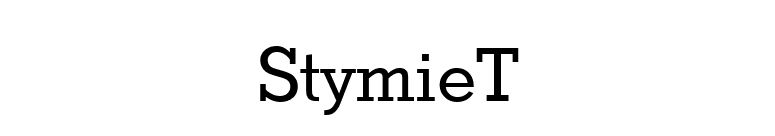 StymieT font preview