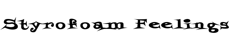 Styrofoam Feelings font preview