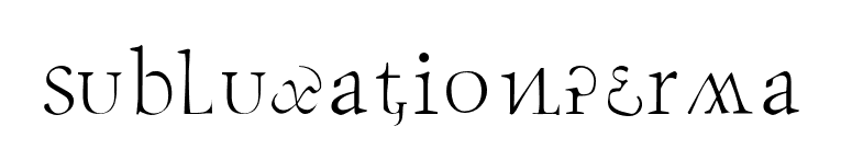 SubluxationPerma font preview