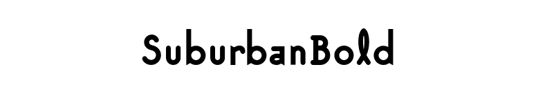 SuburbanBold font preview