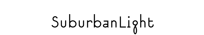SuburbanLight font preview