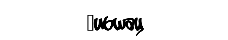 Subway font preview