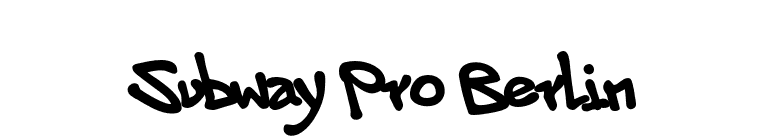 Subway Pro Berlin font preview