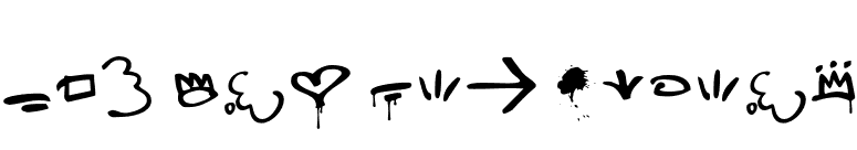 Subway Pro Extras font preview
