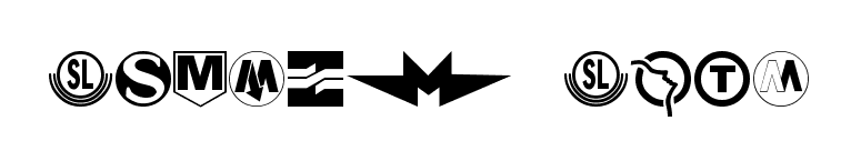Subway Sign font preview