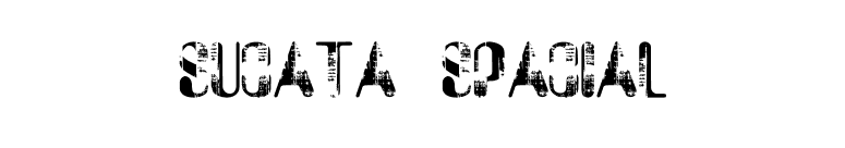 Sucata Spacial font preview