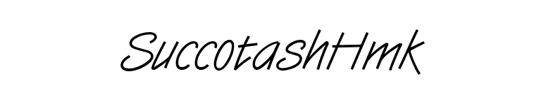 SuccotashHmk font preview