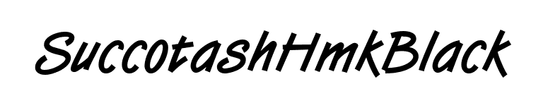 SuccotashHmkBlack font preview