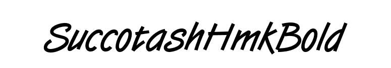 SuccotashHmkBold font preview