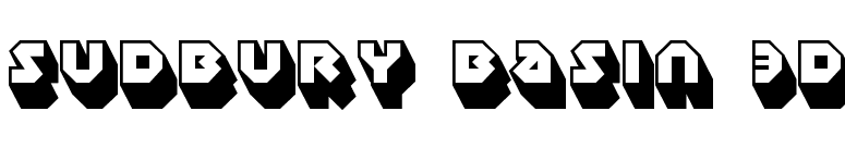 Sudbury Basin 3D font preview