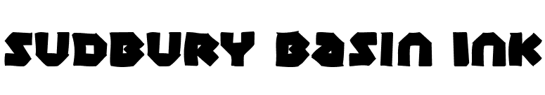 Sudbury Basin Ink font preview