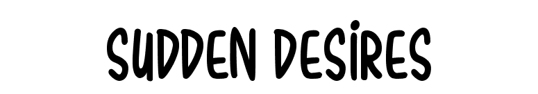 Sudden Desires font preview