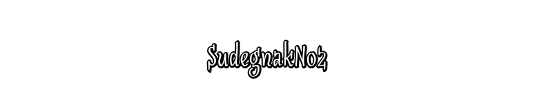 SudegnakNo2 font preview