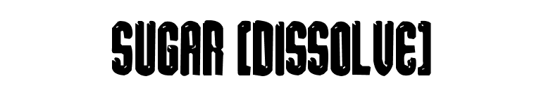 sugar [dissolve] font preview