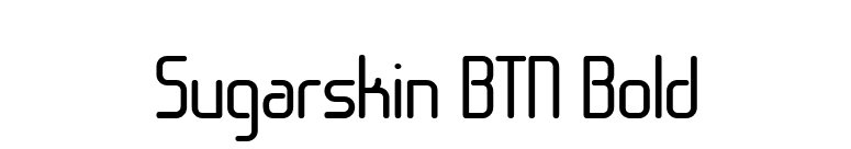 Sugarskin BTN Bold font preview