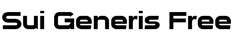 Sui Generis Free font preview