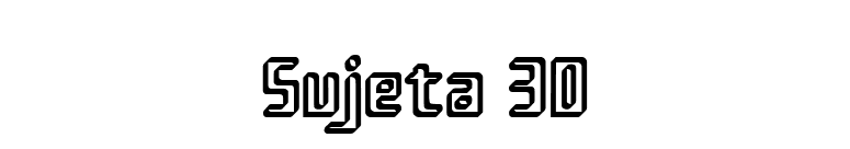 Sujeta 3D font preview