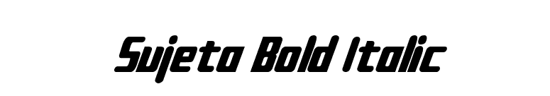 Sujeta Bold Italic font preview