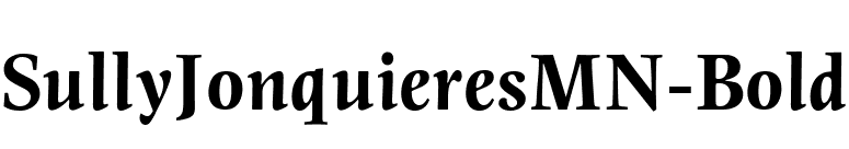 SullyJonquieresMN-Bold font preview