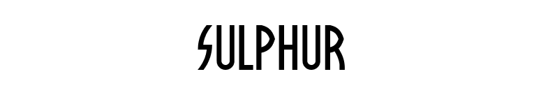 Sulphur font preview
