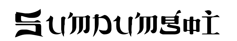 Sumdumgoi font preview