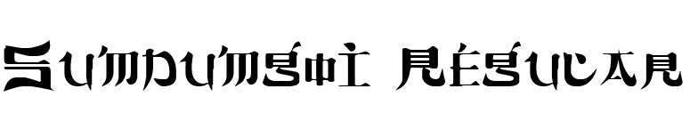 Sumdumgoi Regular font preview