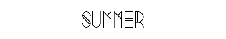 Summer font preview