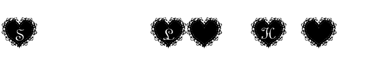 Summer's LaceHearts font preview
