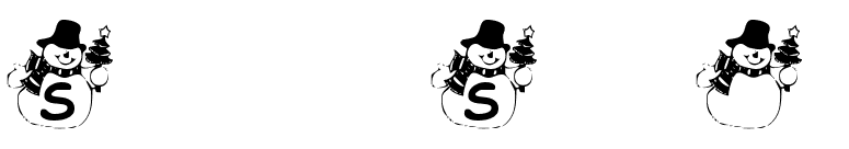 Summer's Snowman font preview