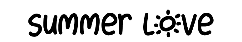Summer Love font preview