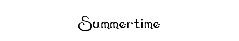Summertime font preview