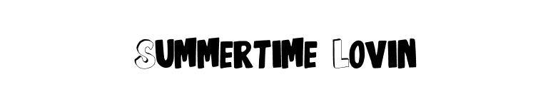 Summertime Lovin font preview