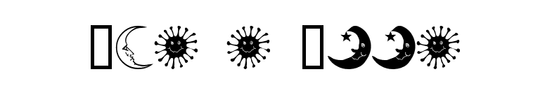 Sun n Moon font preview