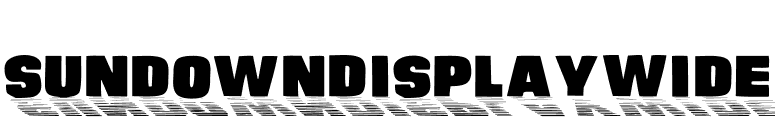 SundownDisplayWide font preview
