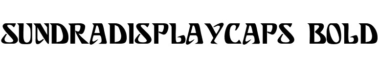 SundraDisplayCaps Bold font preview