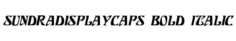 SundraDisplayCaps Bold Italic font preview