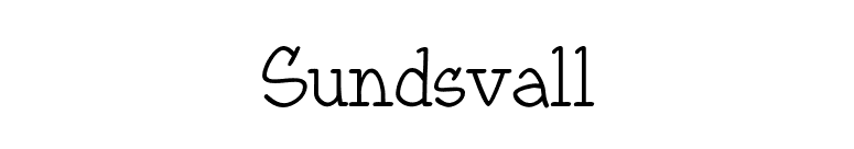 Sundsvall font preview