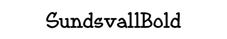 SundsvallBold font preview